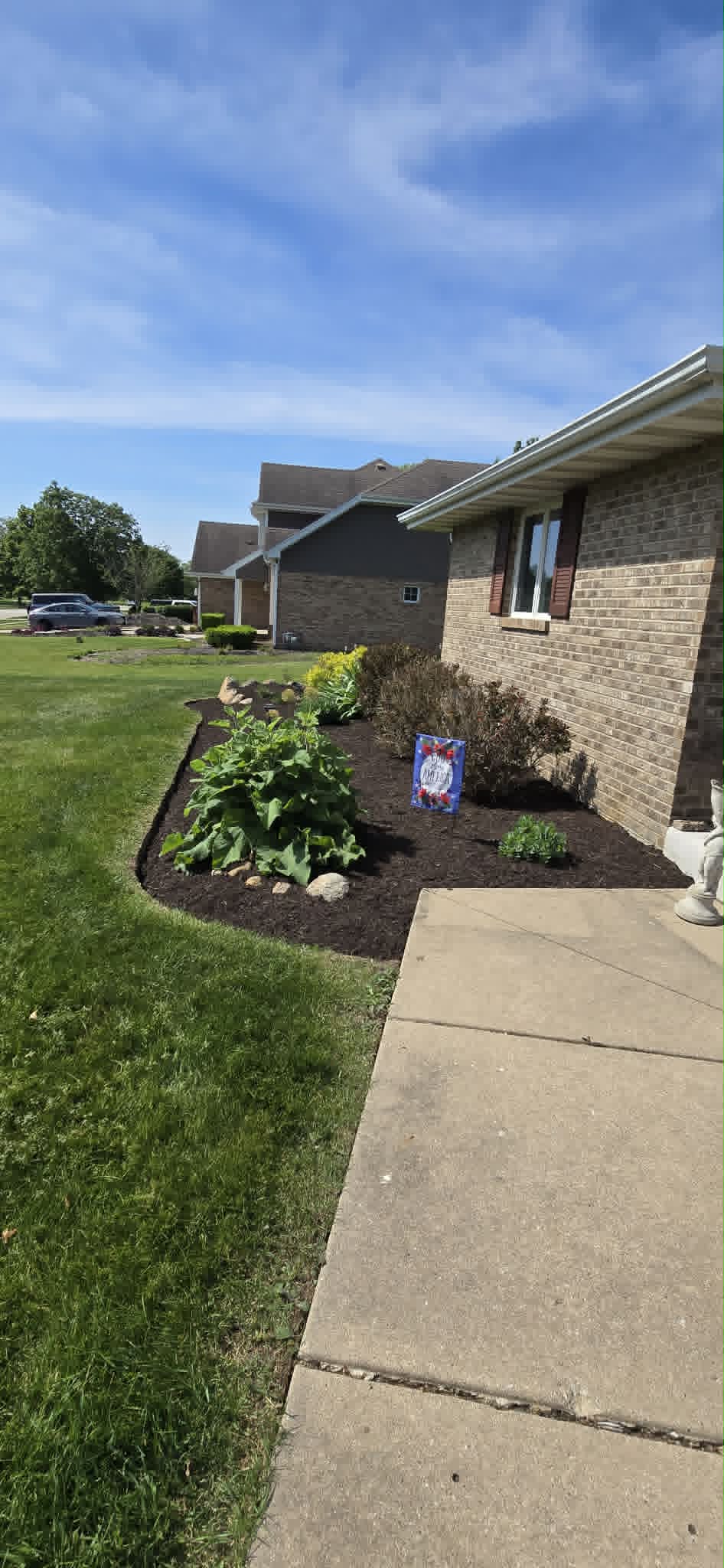 Green Magic Lawn Care finished front yard project